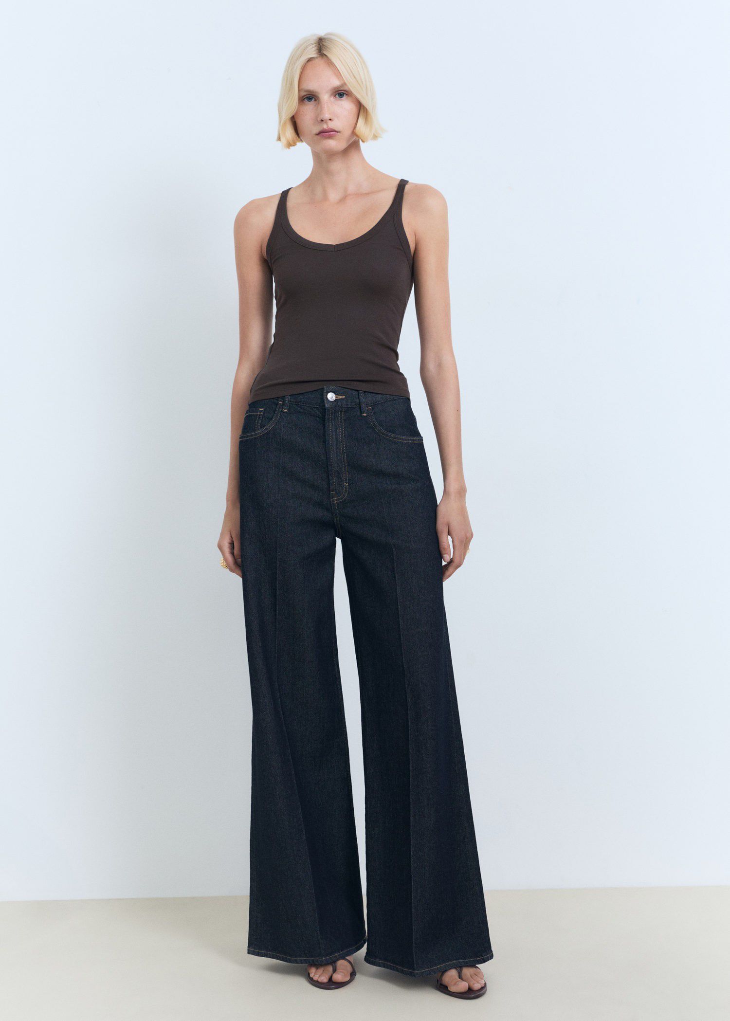 Cotton top with straps