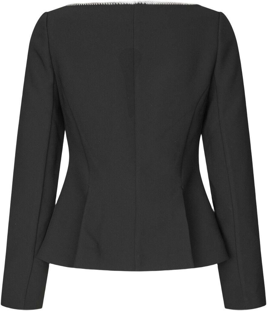 2360 Structured Crepe, Square Neckline Tailored Jacket