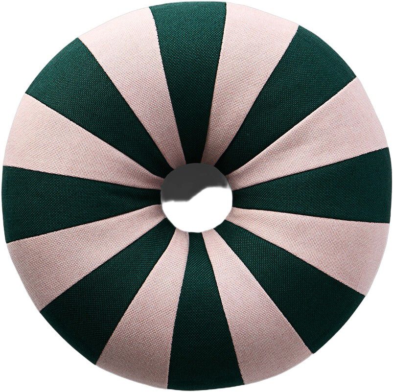 FLOAT PILLOW, DARK GREEN/ROSE