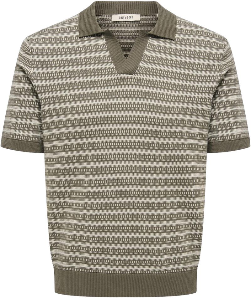 Onstilo Life Reg Ss Split Neck Knit