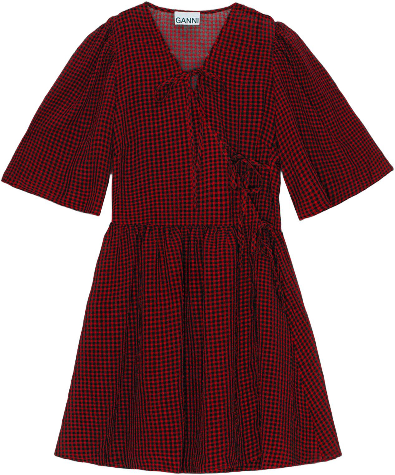 Sheer Fluid Check Tie String Wrap D