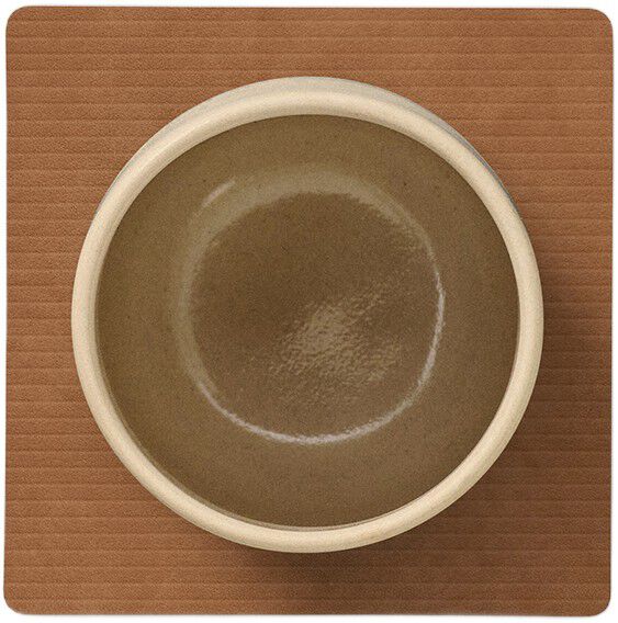 Glass Mat Square Corduroy Nature