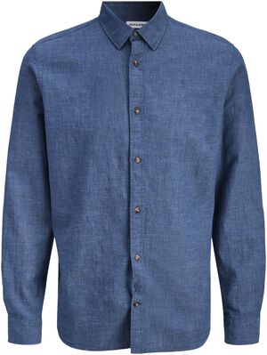 JJESUMMER LINEN BLEND SHIRT L/S SN