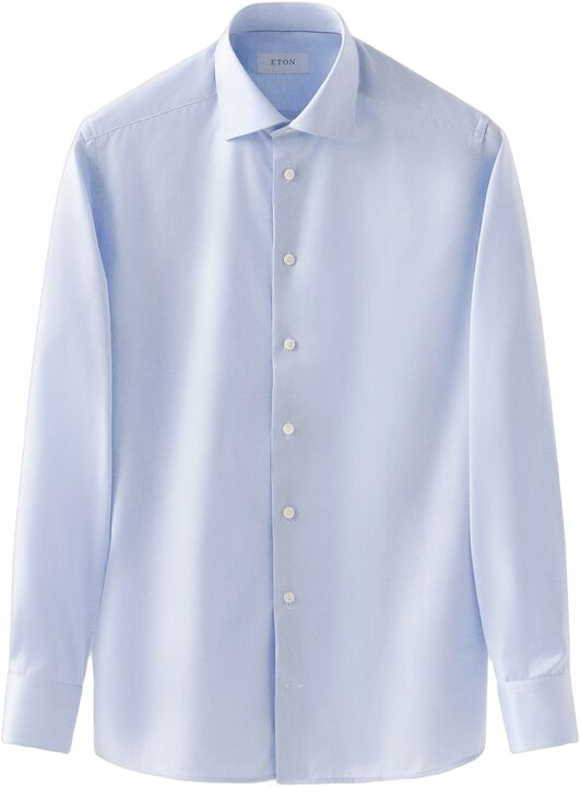Slim Fit Light Blue Signature Twill Shirt