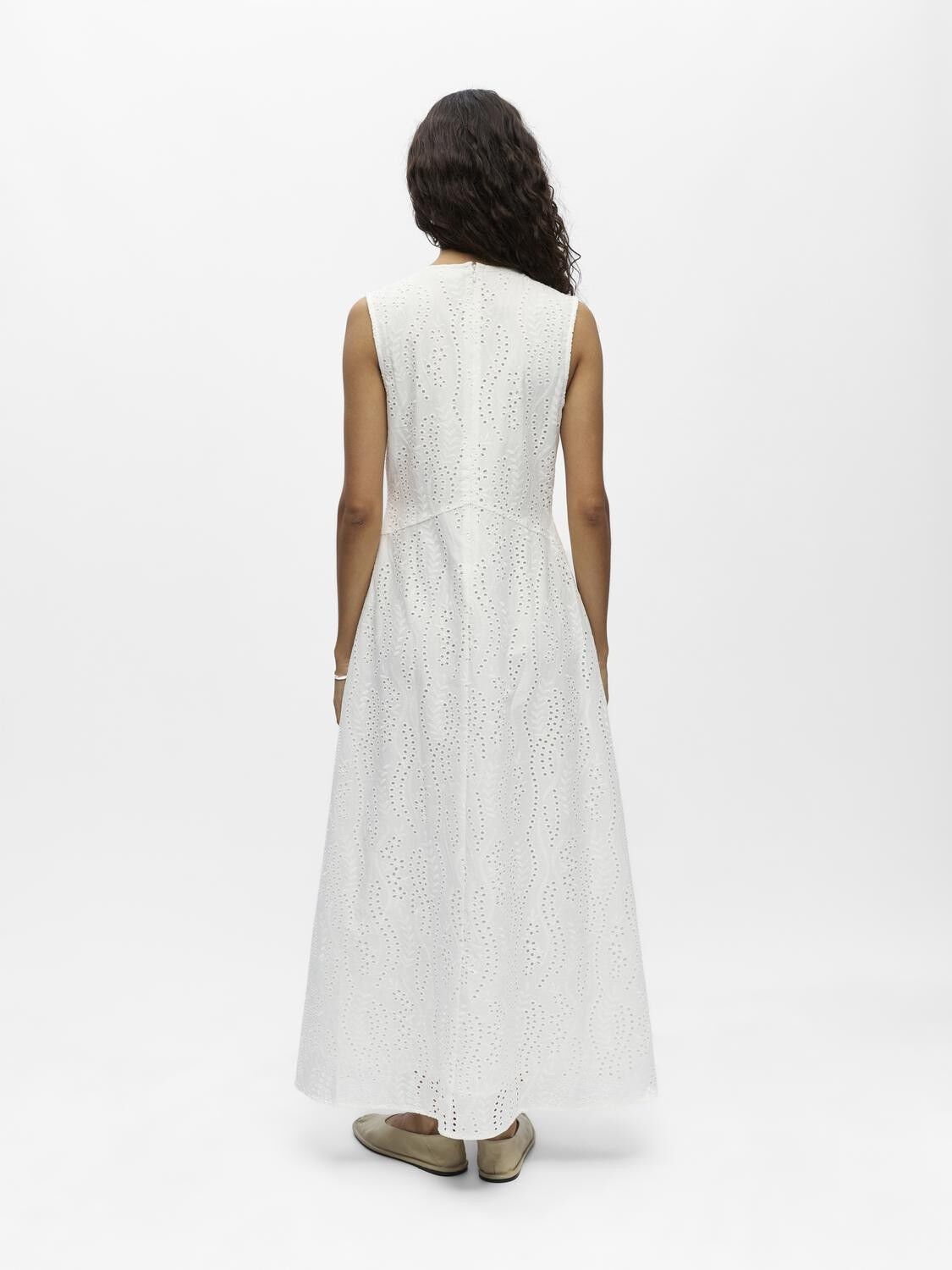 OBJJOVANNA S/L LO O-NECK LONG DRESS