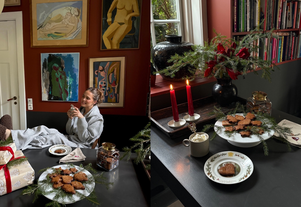 kvinder sidder i stol med drink