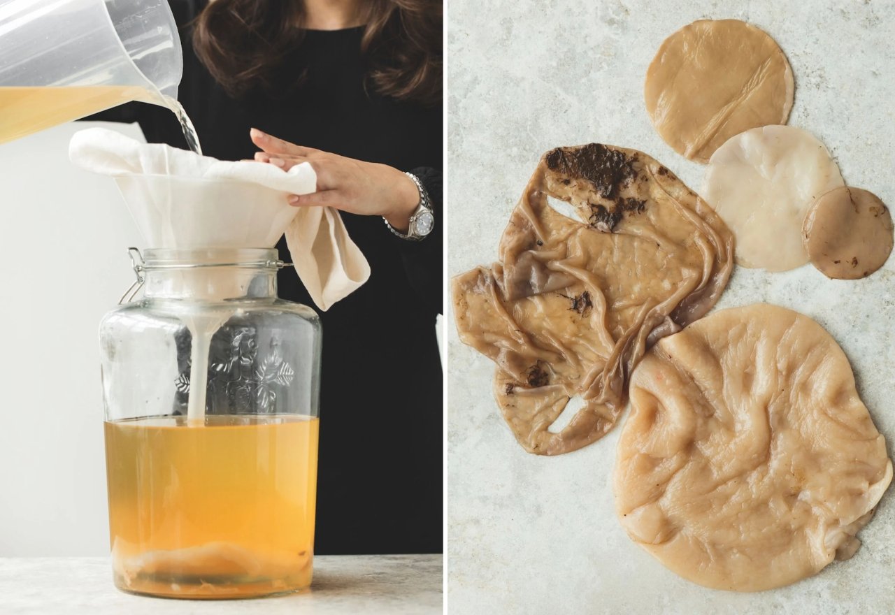 kollage med kombucha