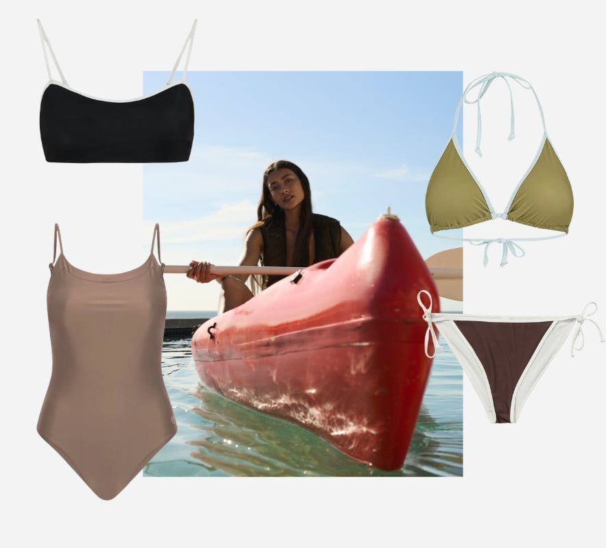 Kollage med bikinier