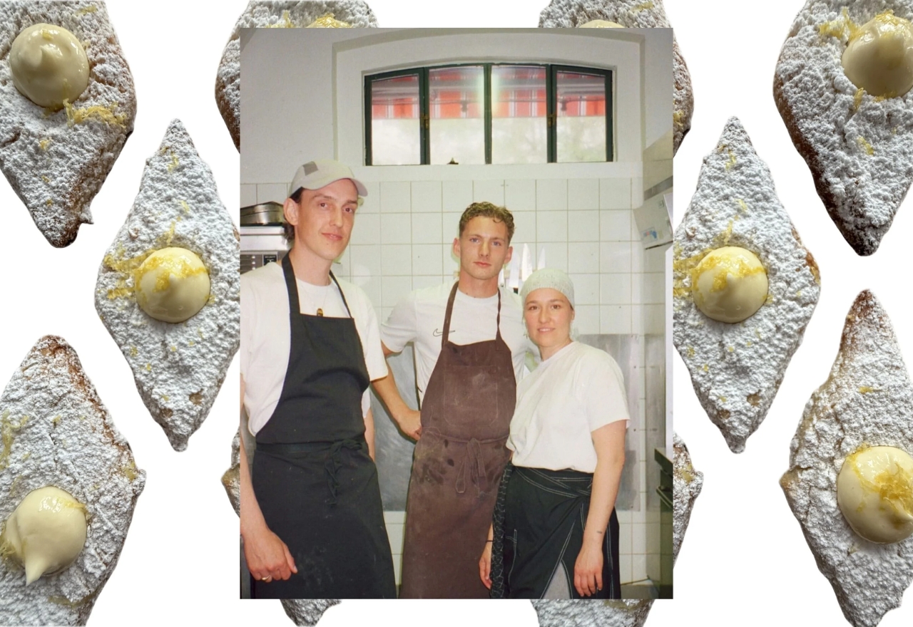 kollage med mandelkager