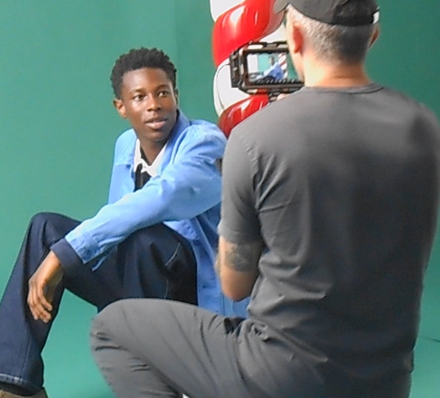 mennesker i fotostudie