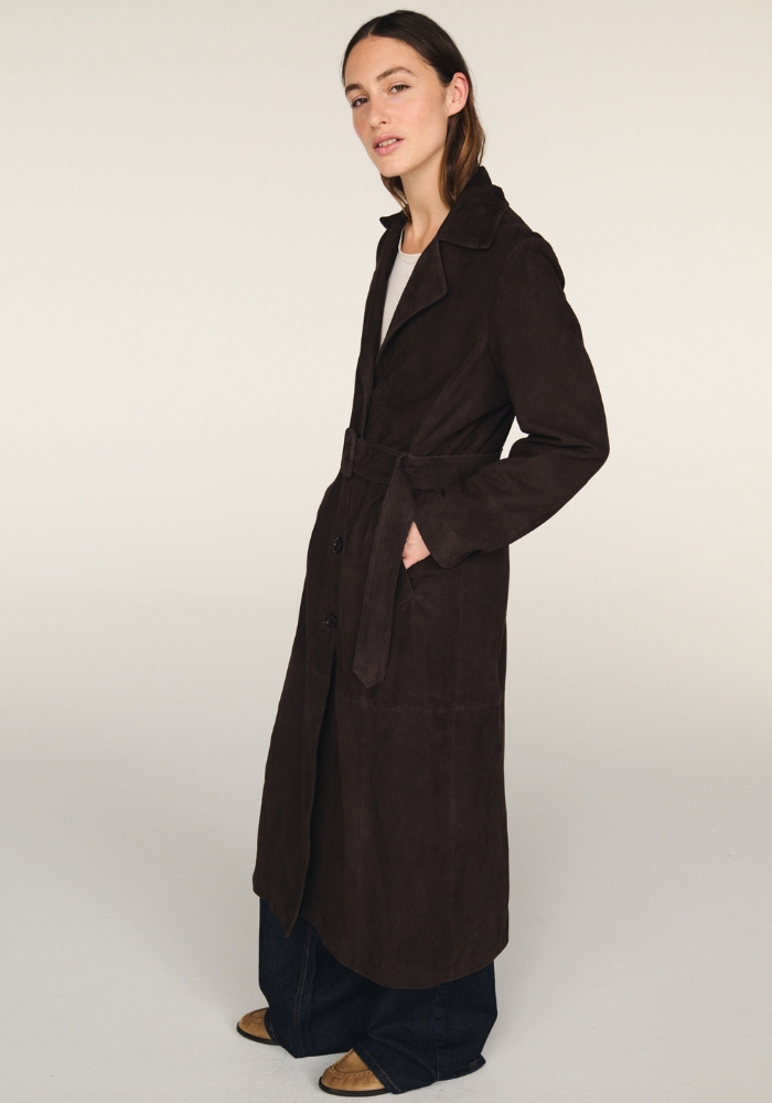 &lsquo;model i ruskindsjakke&rsquo;