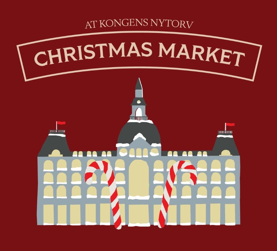 plakat med christmas market