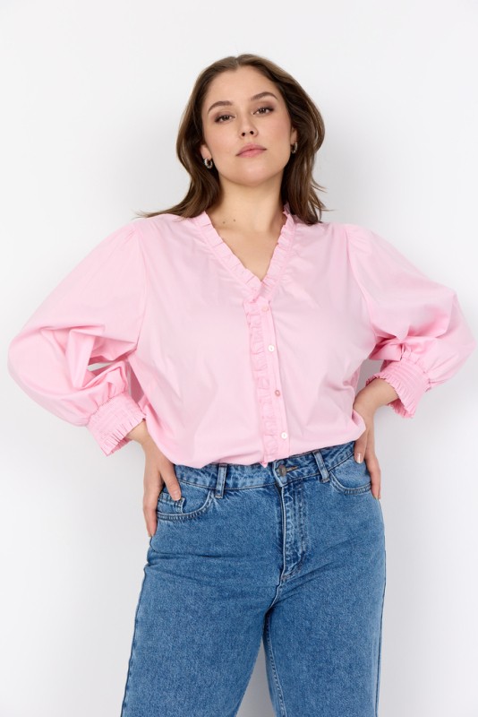 Curvy Wasaga 27 Skjorte Rosa