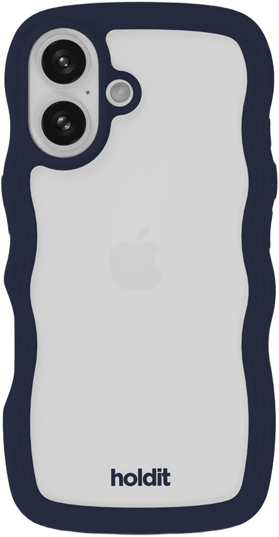 Wavy Case Iphone 16 Midnight Blue/transparent