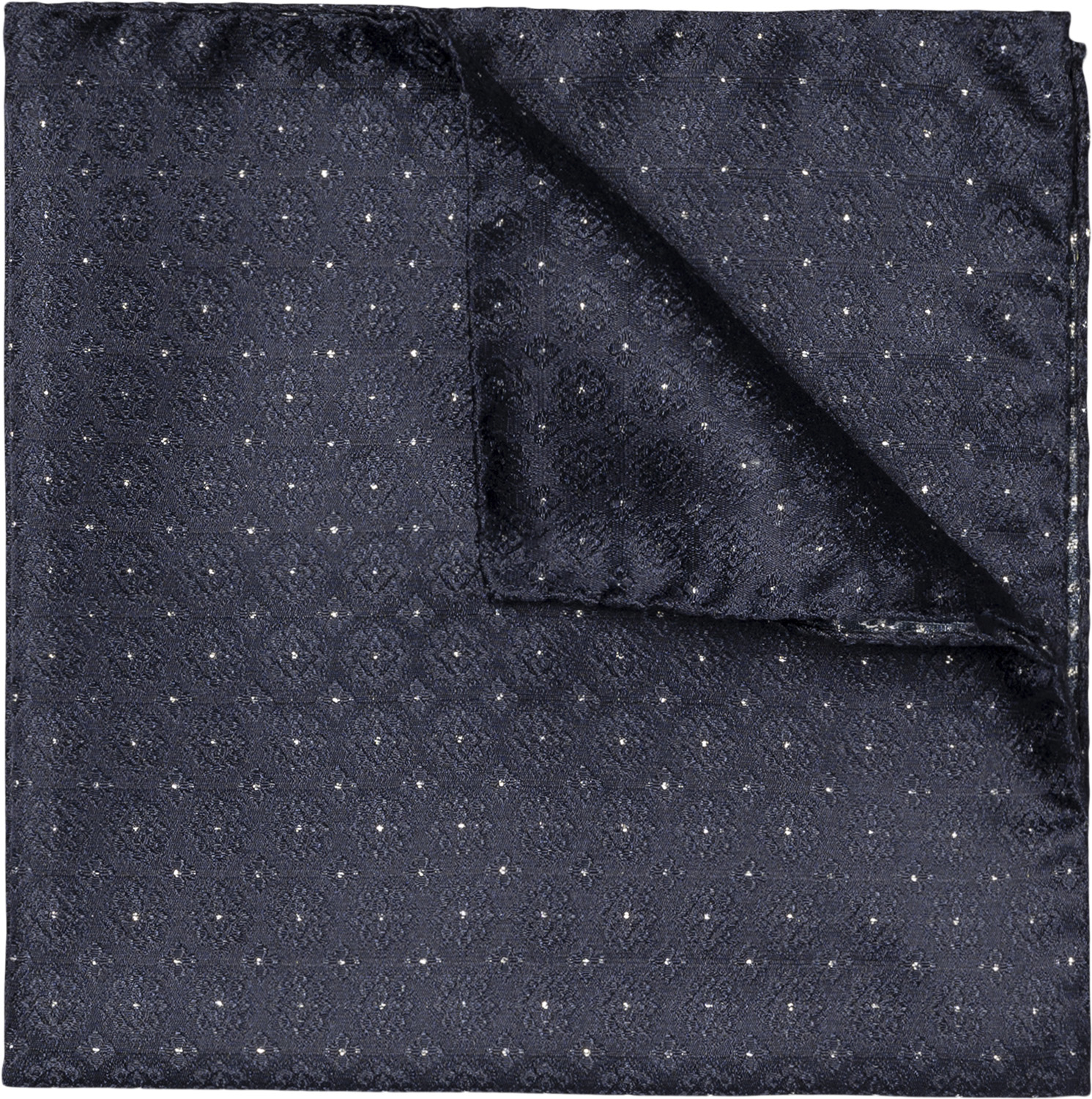 Navy Blue Evening Silk Pocket Square