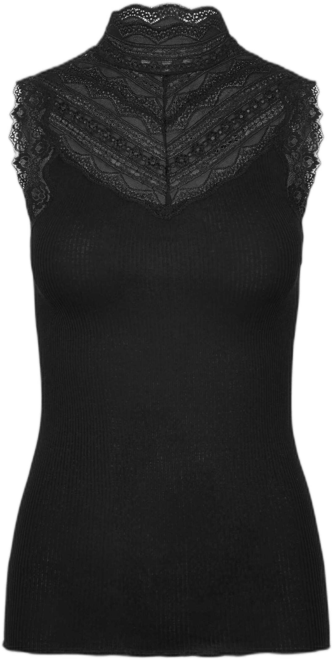 Silk top w/ Lace - DKK 499
