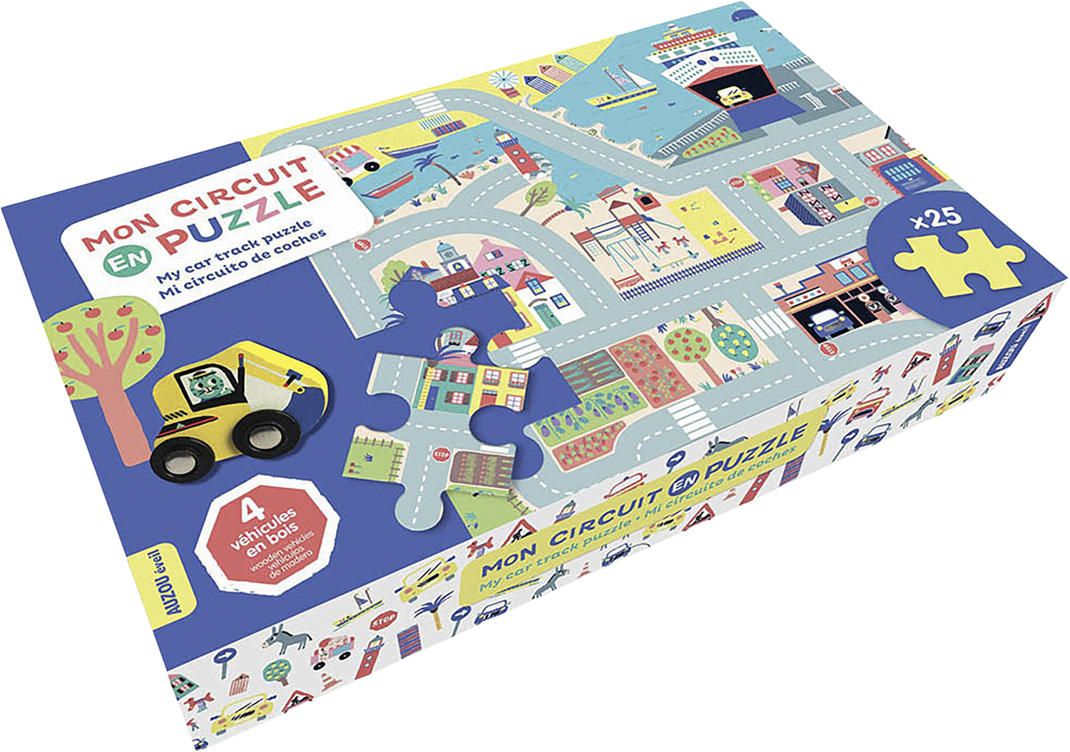 Auzou Puslespil 25 brk - Veje og Biler