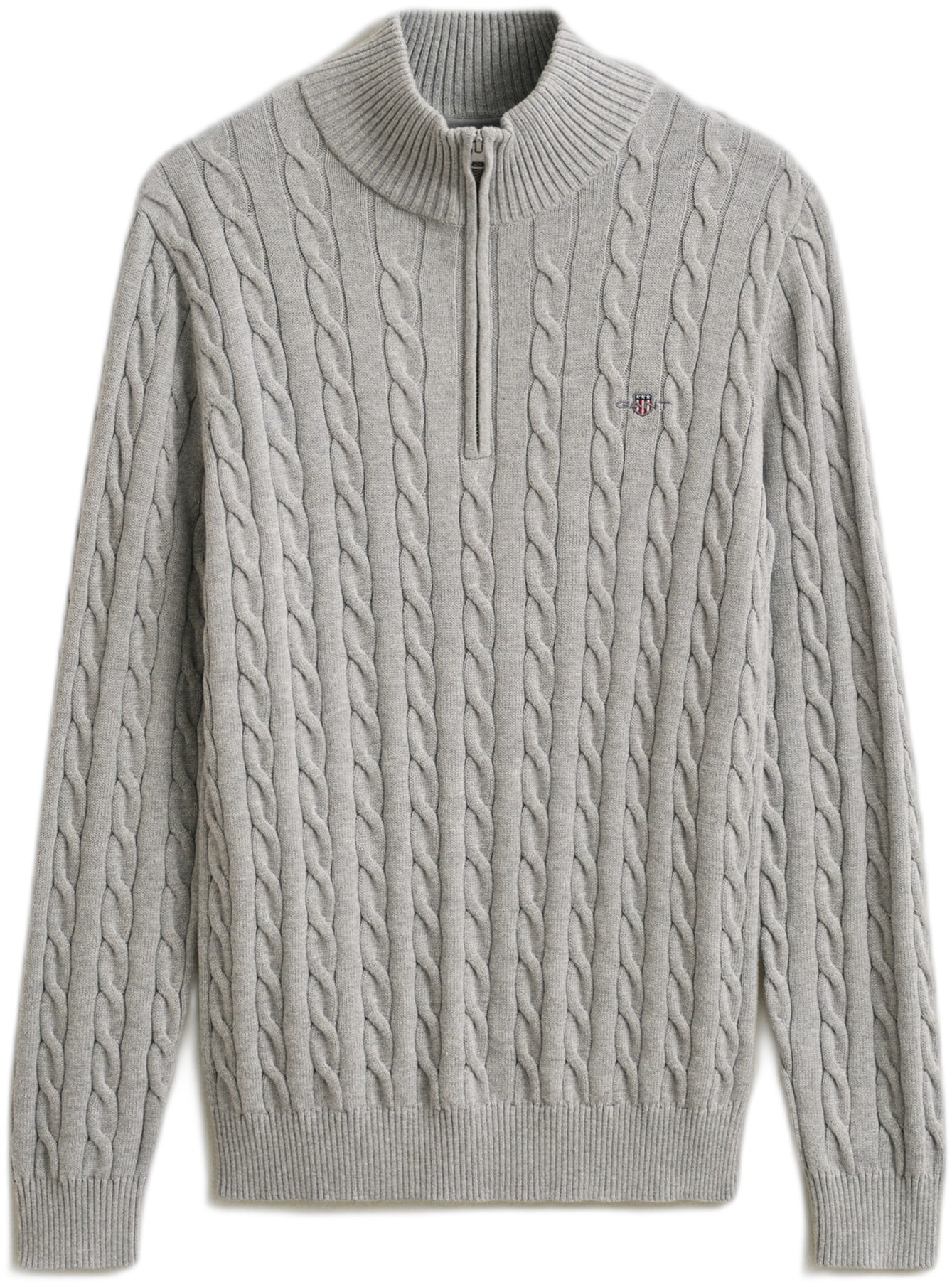 Cable Knit Halfzip Sweater