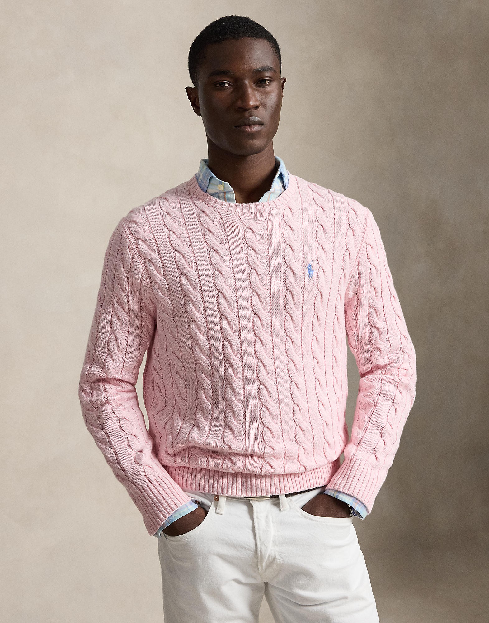 Cableknit Cotton Sweater