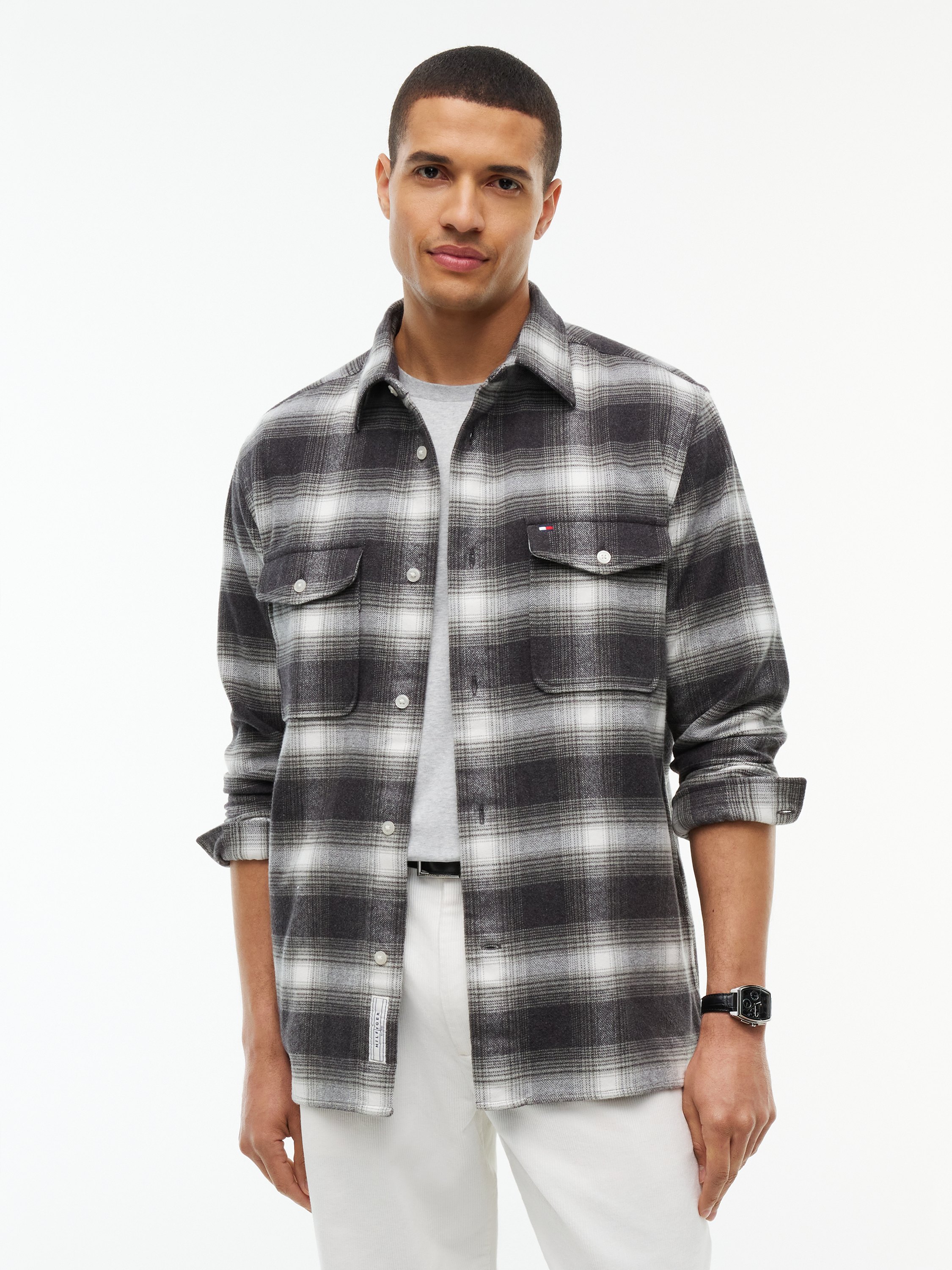 Flannel Check Overshirt