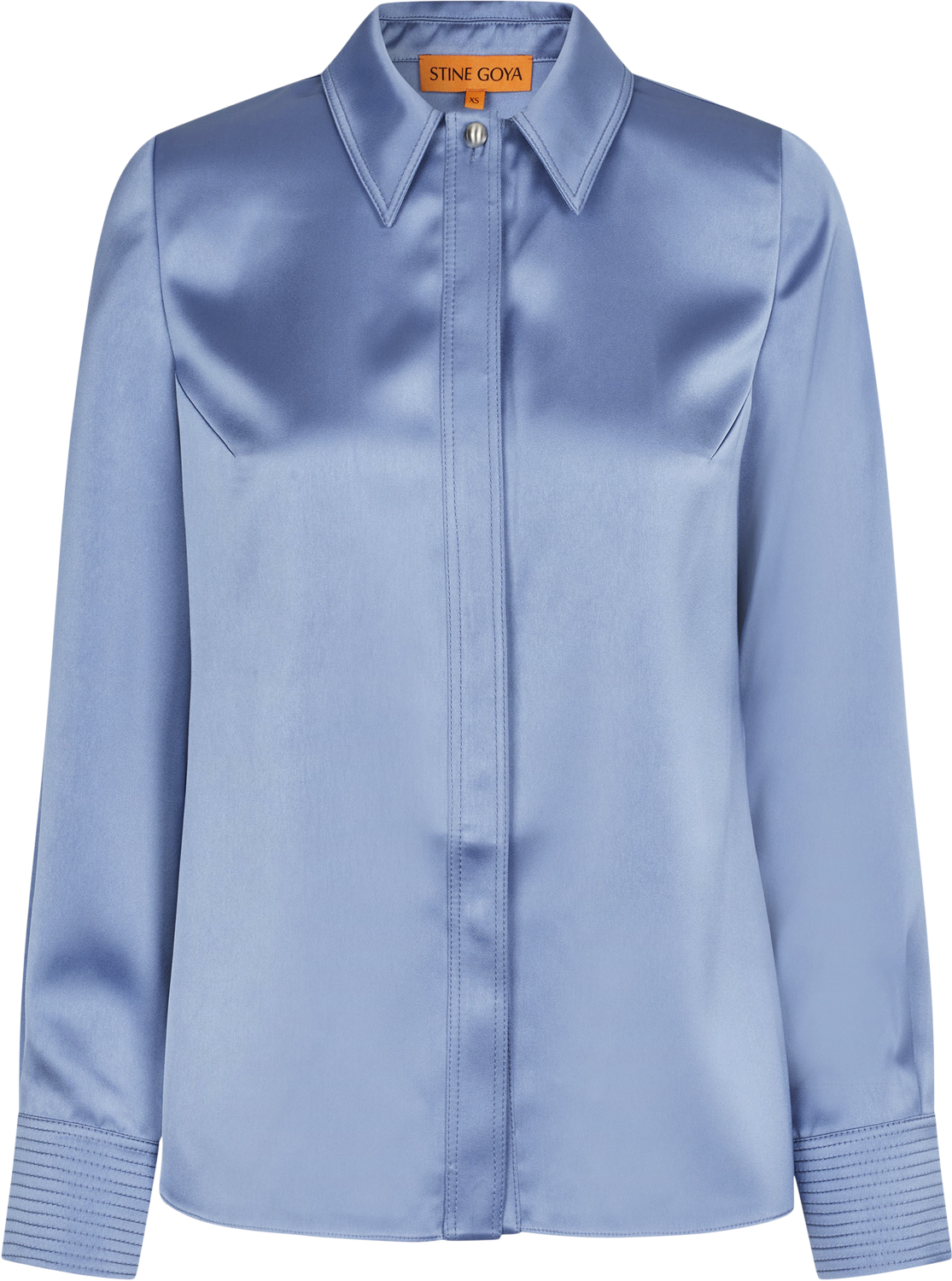 Collared Fitted Shirt 2261 Satin