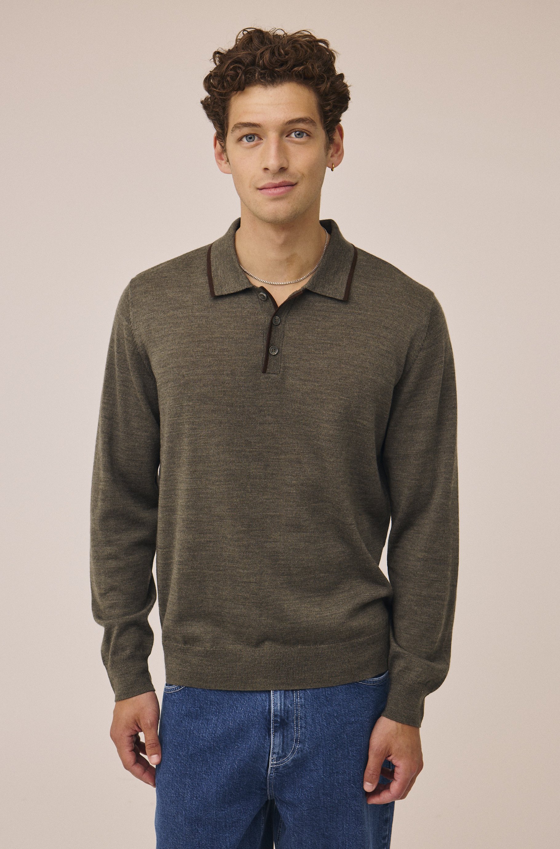 Morgan 6 Polo Strik 100% RWS Merino Wool