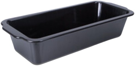 Brødform Emalje 35 x 14,5 cm / H 8 cm Sort