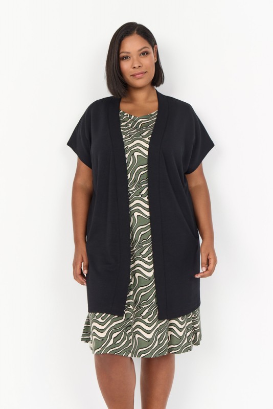 Curvy Wasabina 44 Cardigan Sort