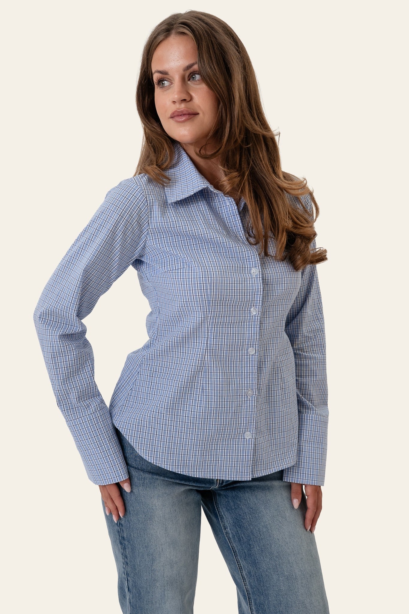 Siljeic Shirt Blue White Checks
