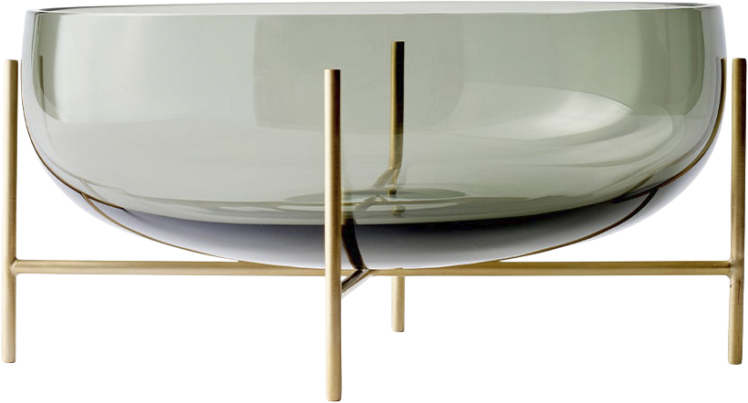 Echasse Bowl, Smoke/brushed Brass
