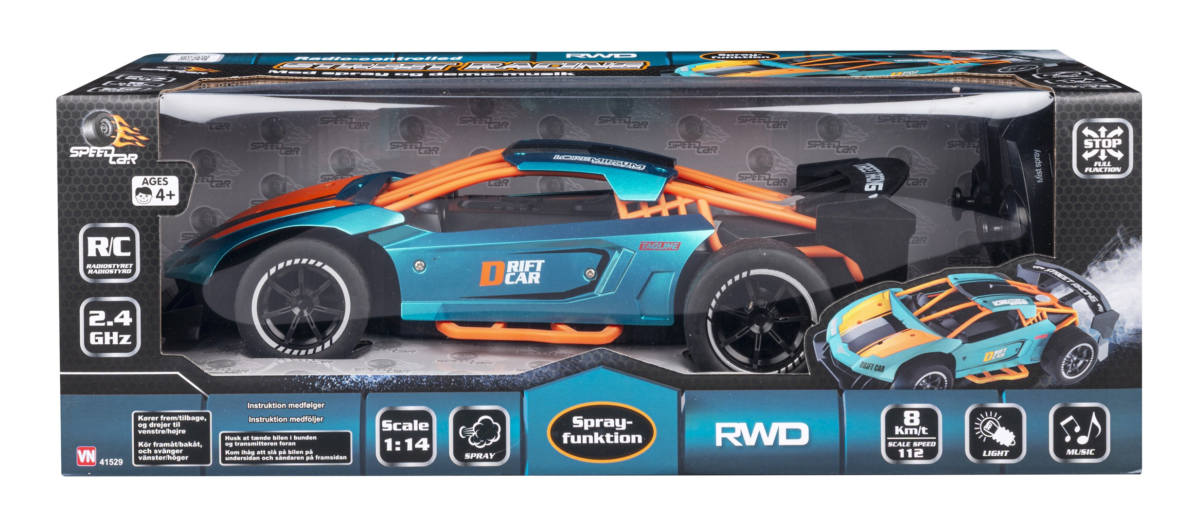 R/C Driftcar 4wdrÃ¸g 1:14