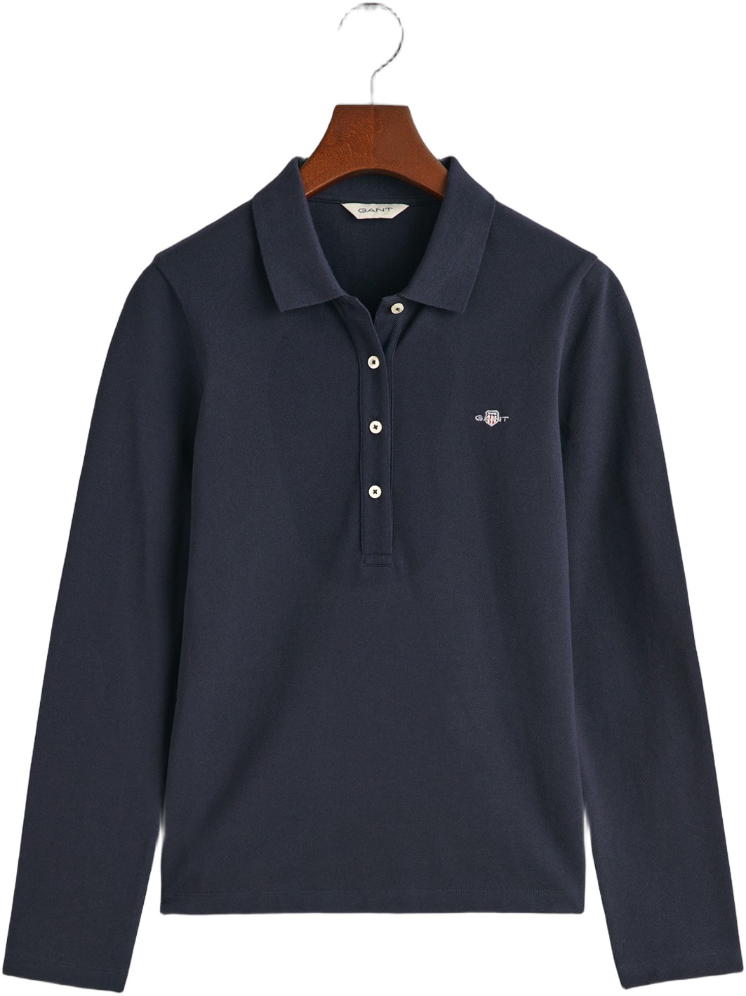 Slim Shield LS Pique Polo