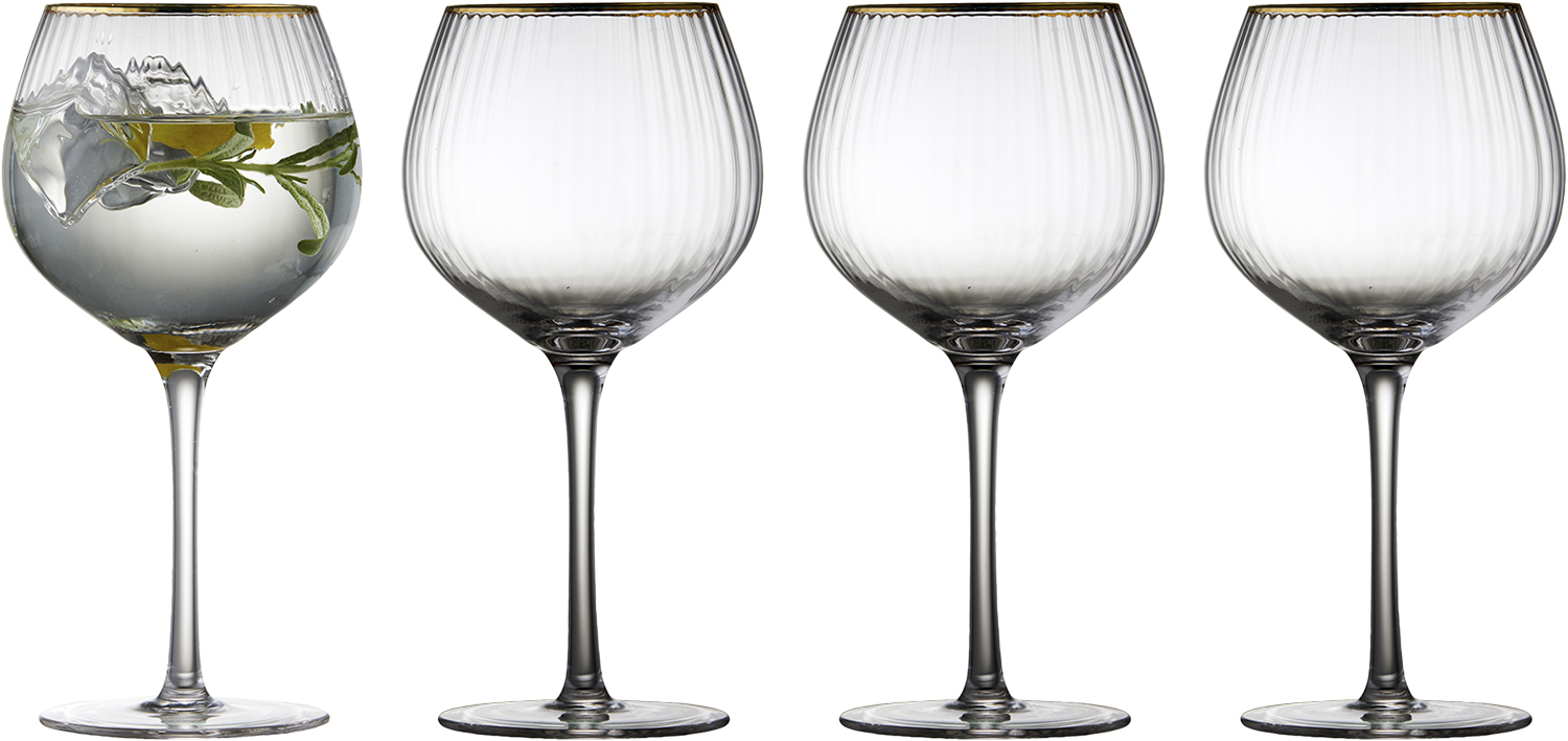 Gin & Tonic Glas Palermo Gold 65cl 4stk