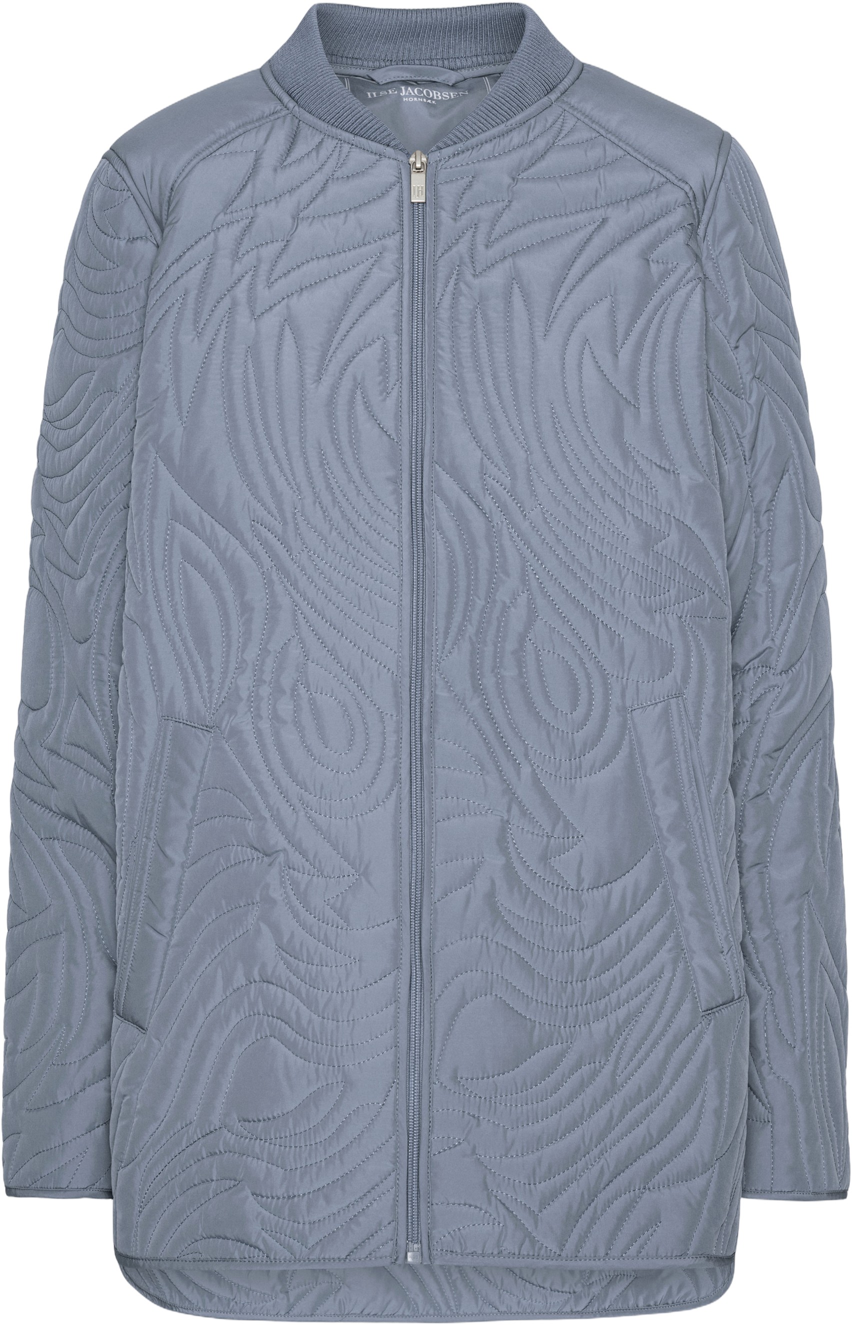 Short Quilt Jacket With Rib