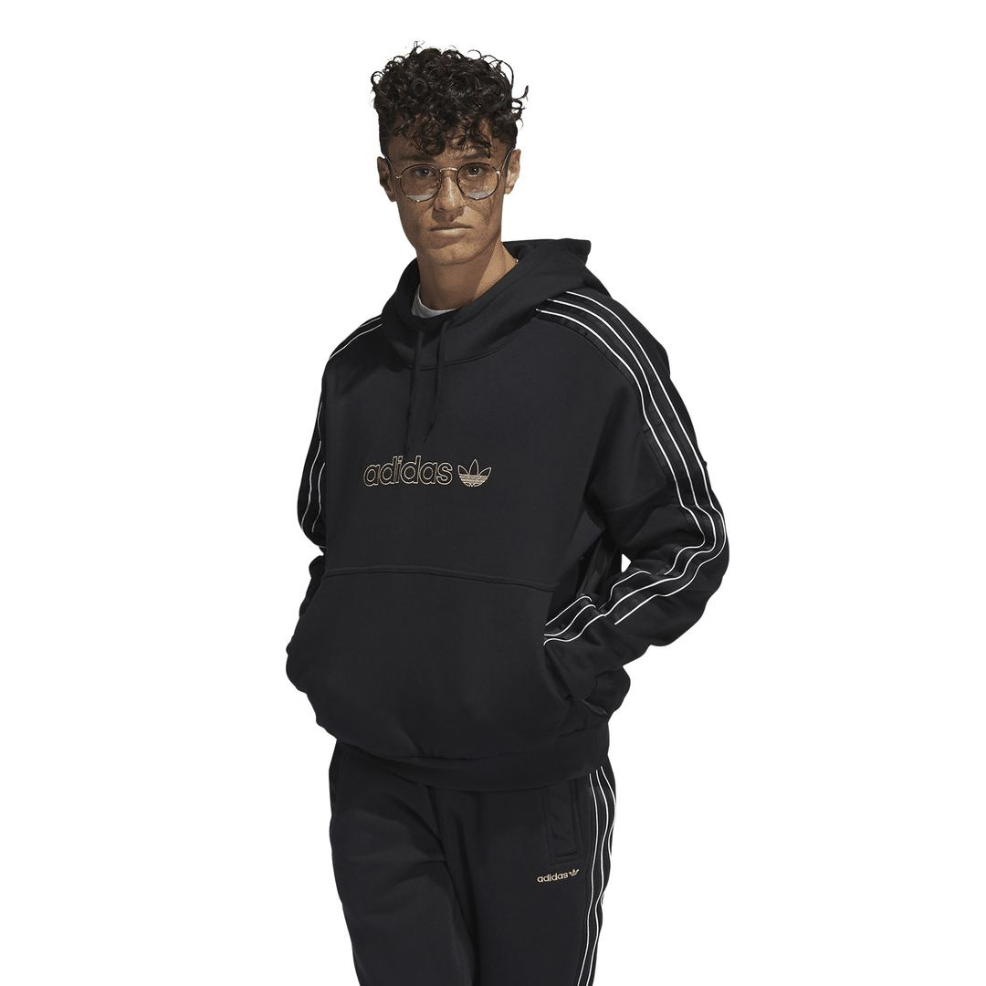 Satin Paneled Hoodie
