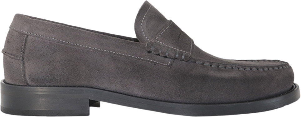 Miles Penny Loafer Charcoal Suede