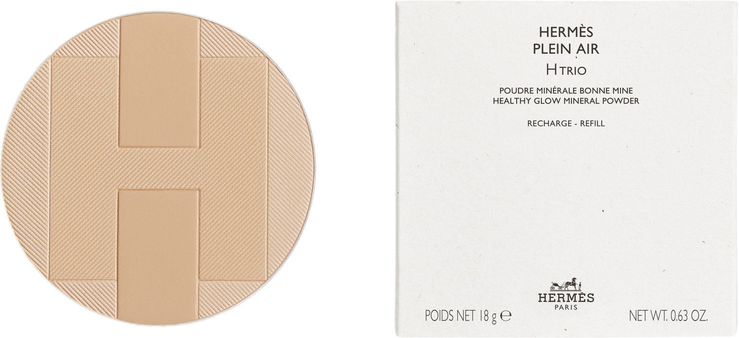 HermÃ¨s Plein Air, H Trio Healthy Glow Mineral Powder Refill