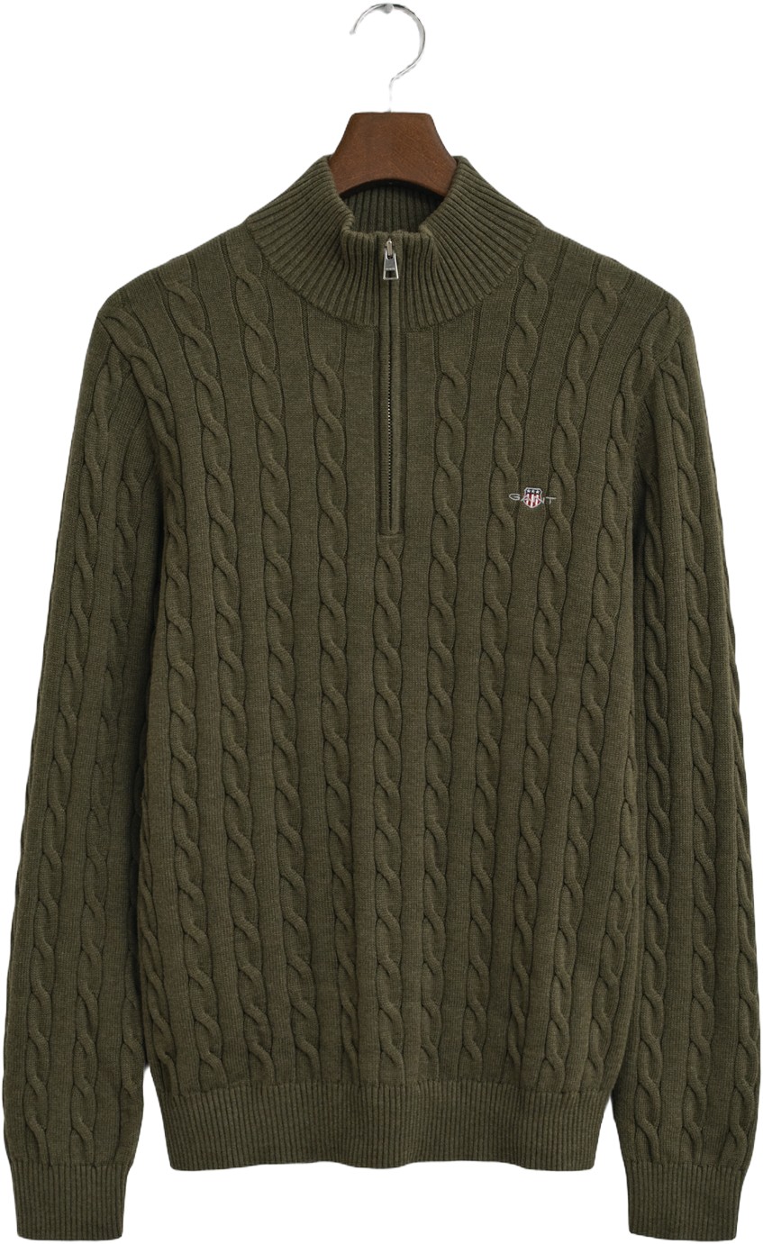 Cotton Cable Half ZIP