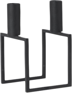 Line Candle Holder Black