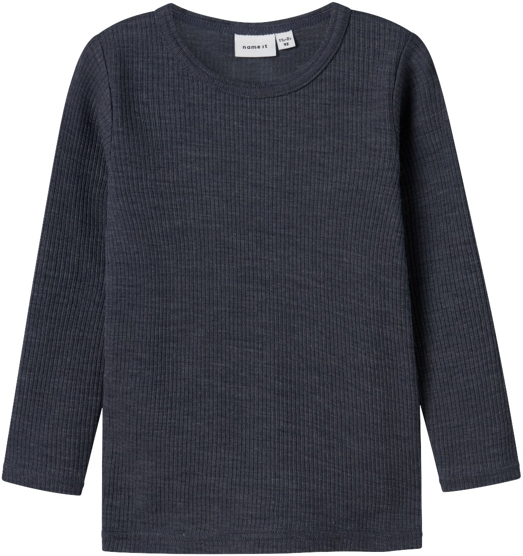 Nmnwax Wool RIB LS TOP Noos