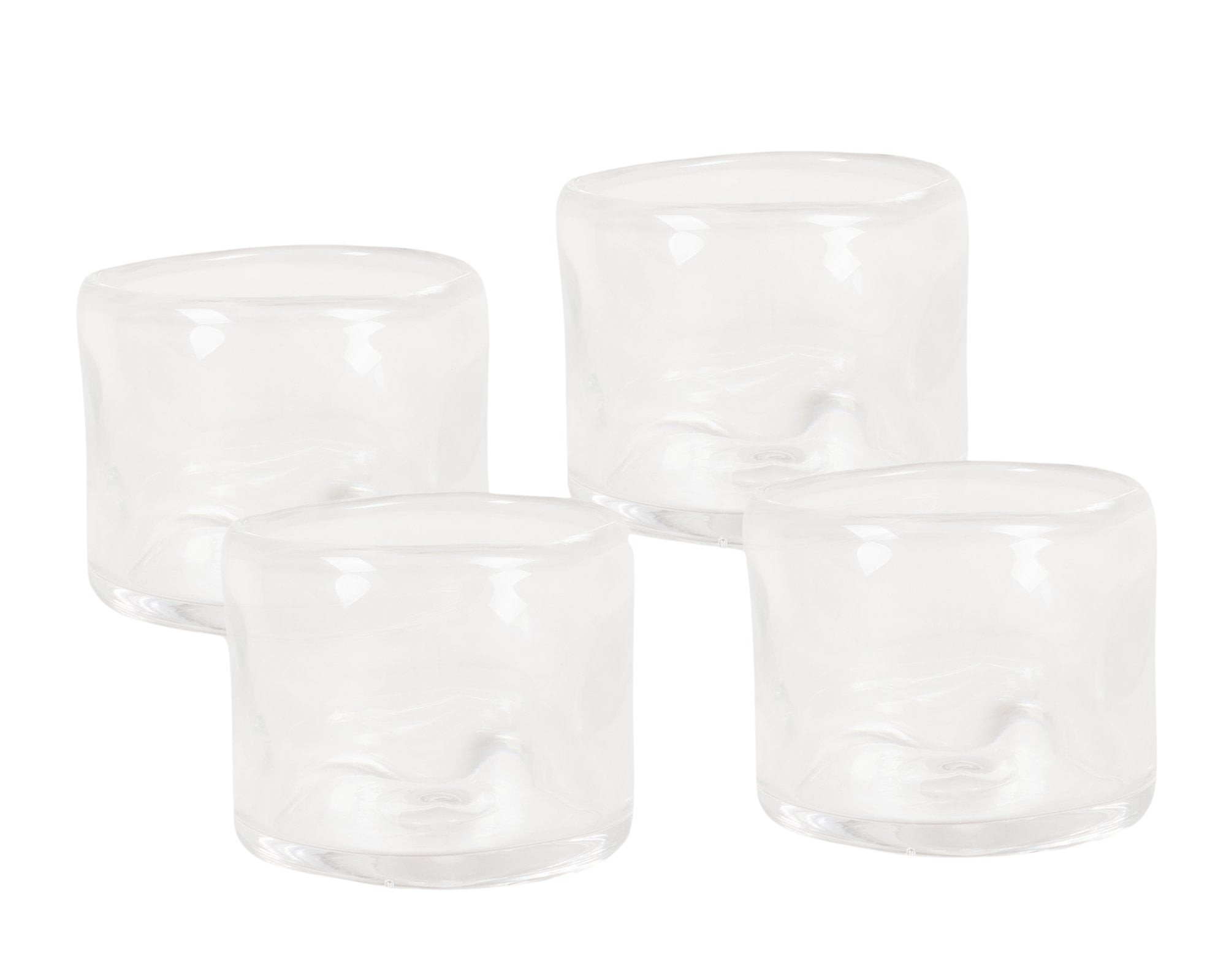 0405 Glass Set of Four | Clear | Wide