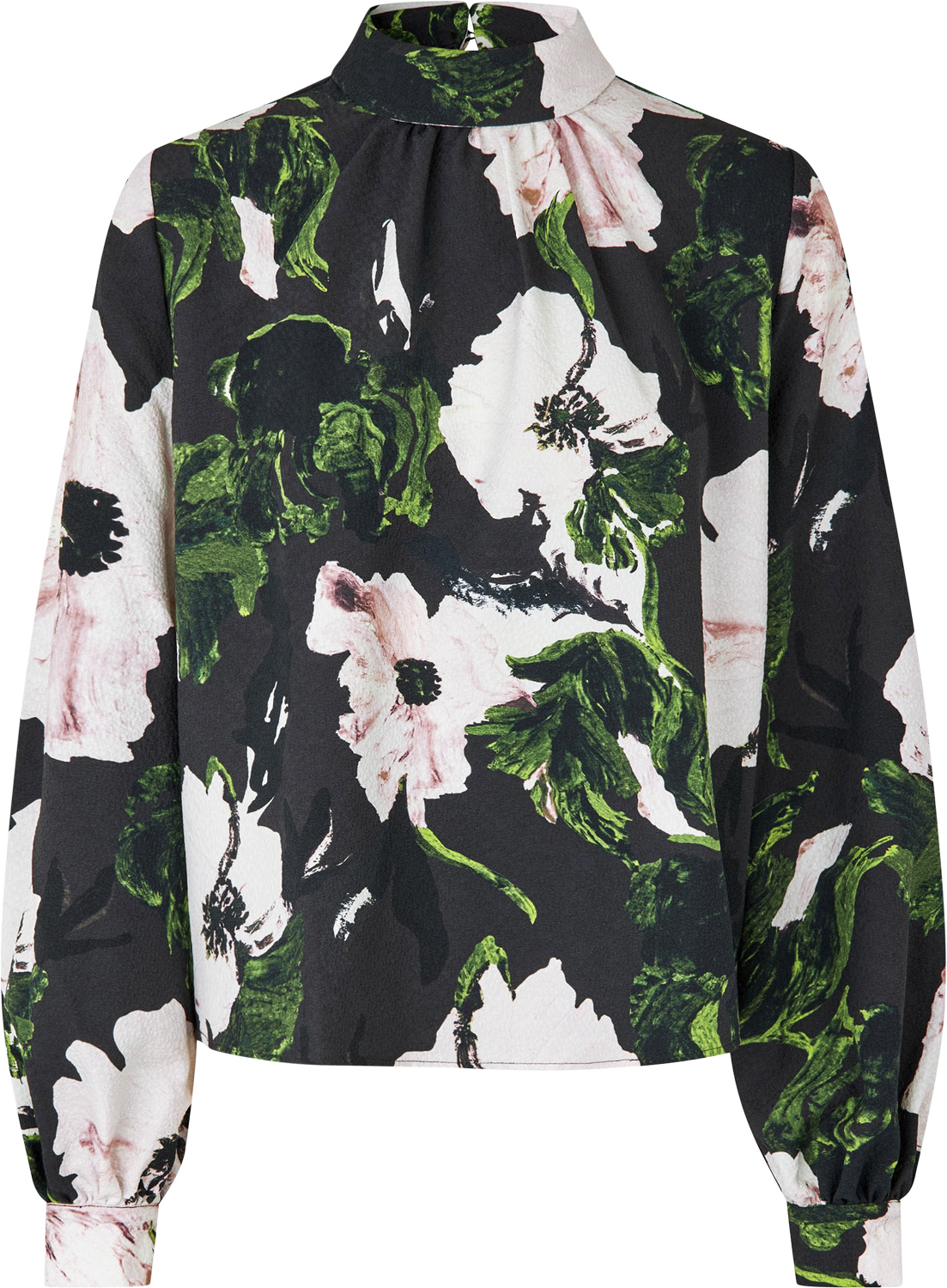 Billede af Gathered Long Sleeve Top, 2259 Structure Stretch
