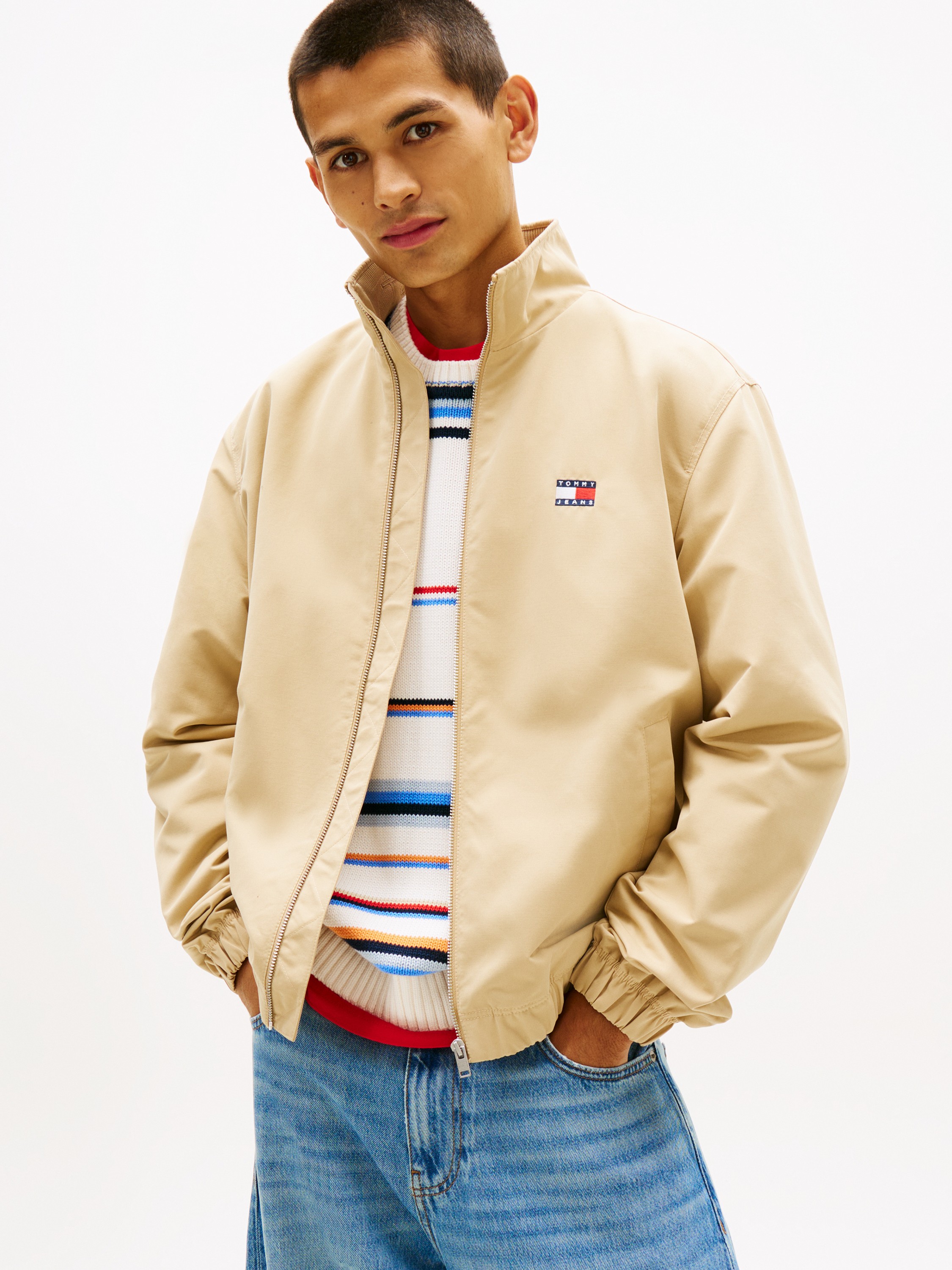 Collar Logo Water Repellent Zipthru Jacket