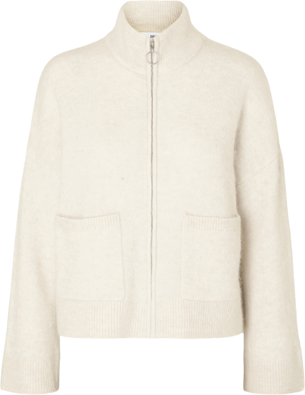 Slfsia RAS LS Alpaca Blend Knit Zipper Cardigan