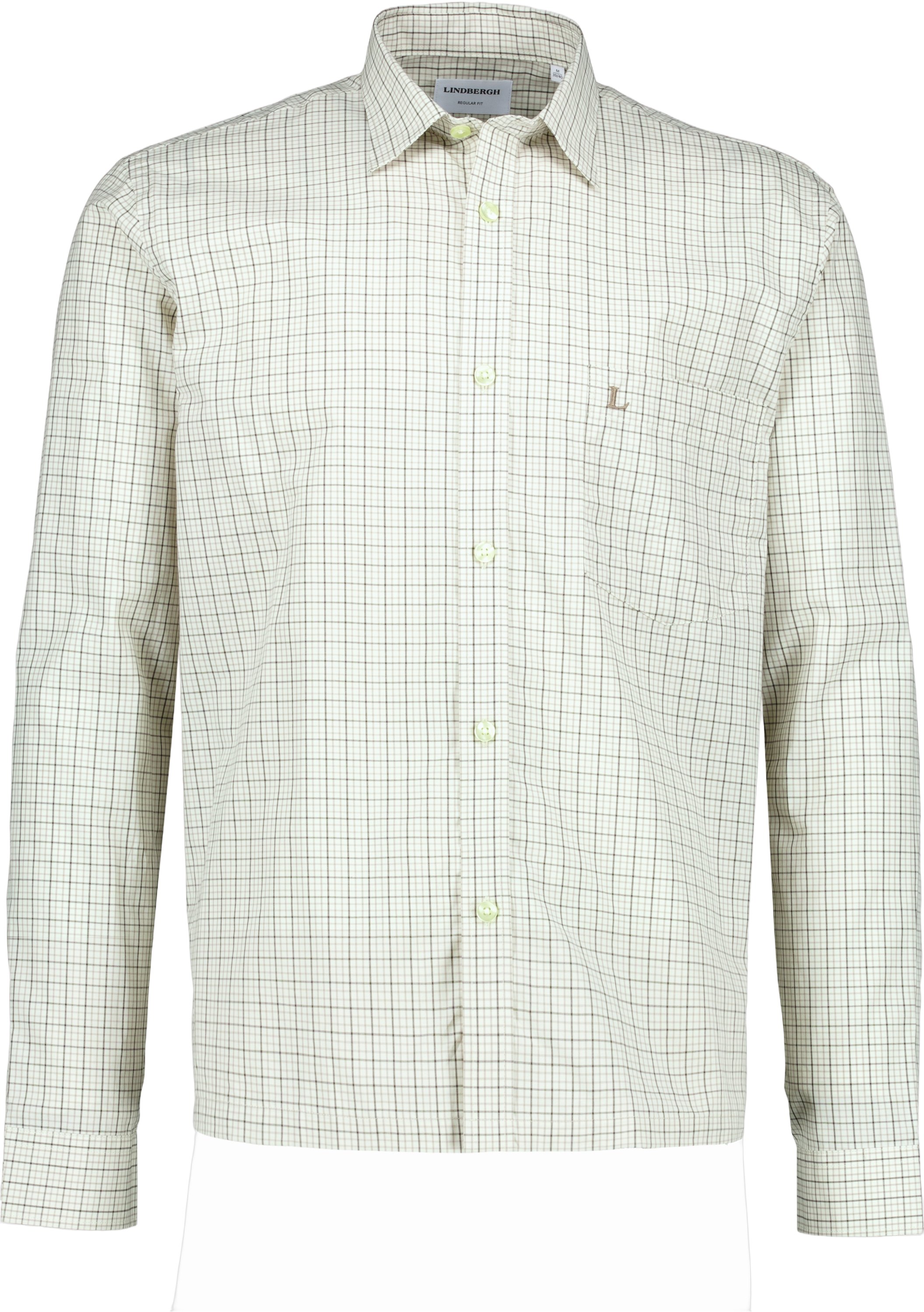 Plain Check Cropped Shirt L/S
