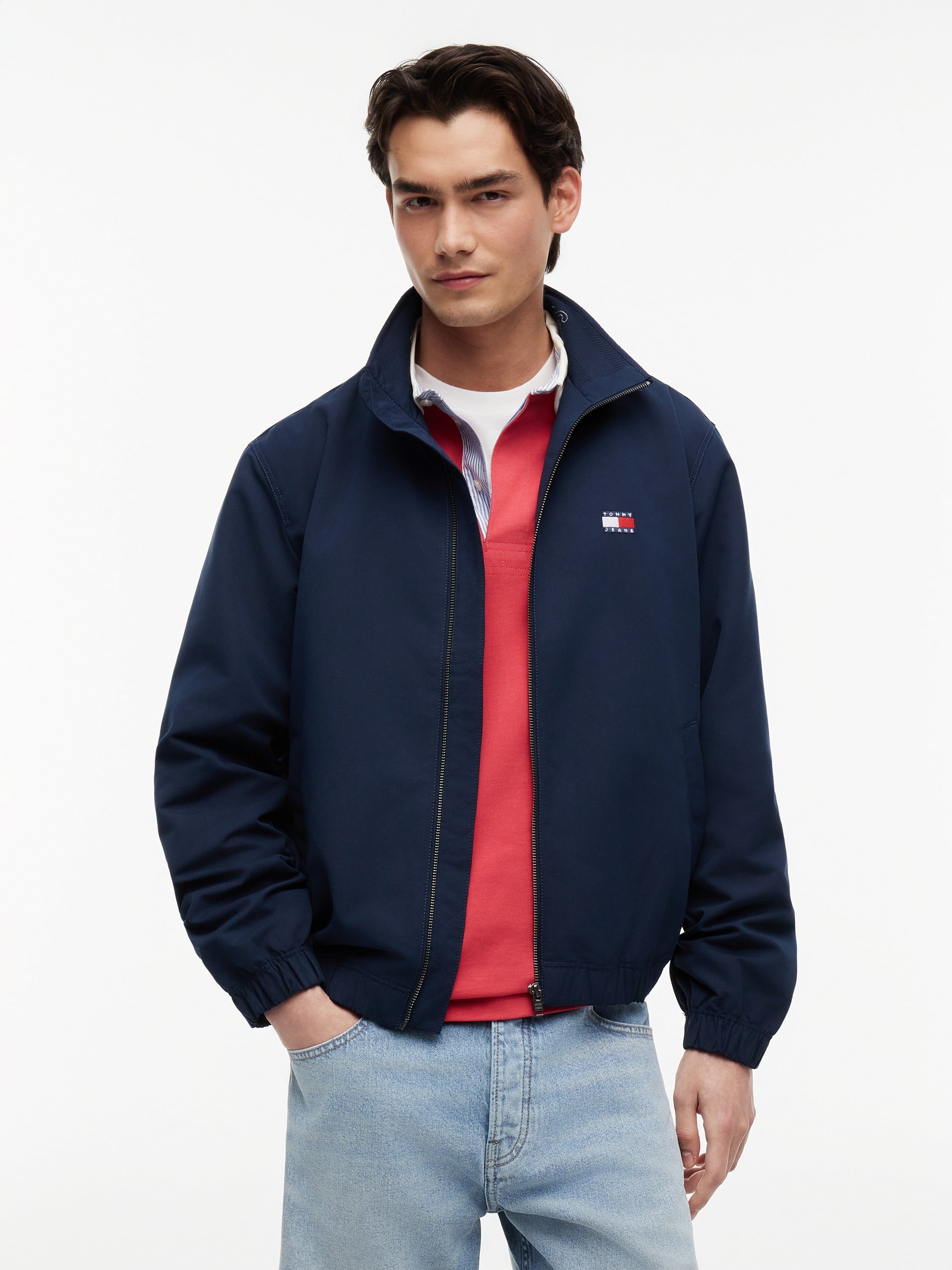Collar Logo Water Repellent Zipthru Jacket