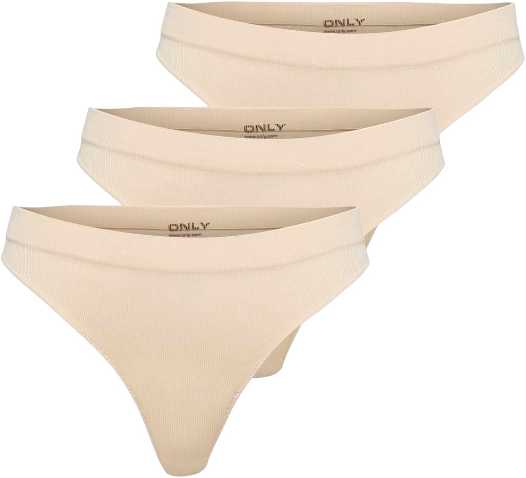 Onlvicky RIB Sles Thong 3-pack NOO