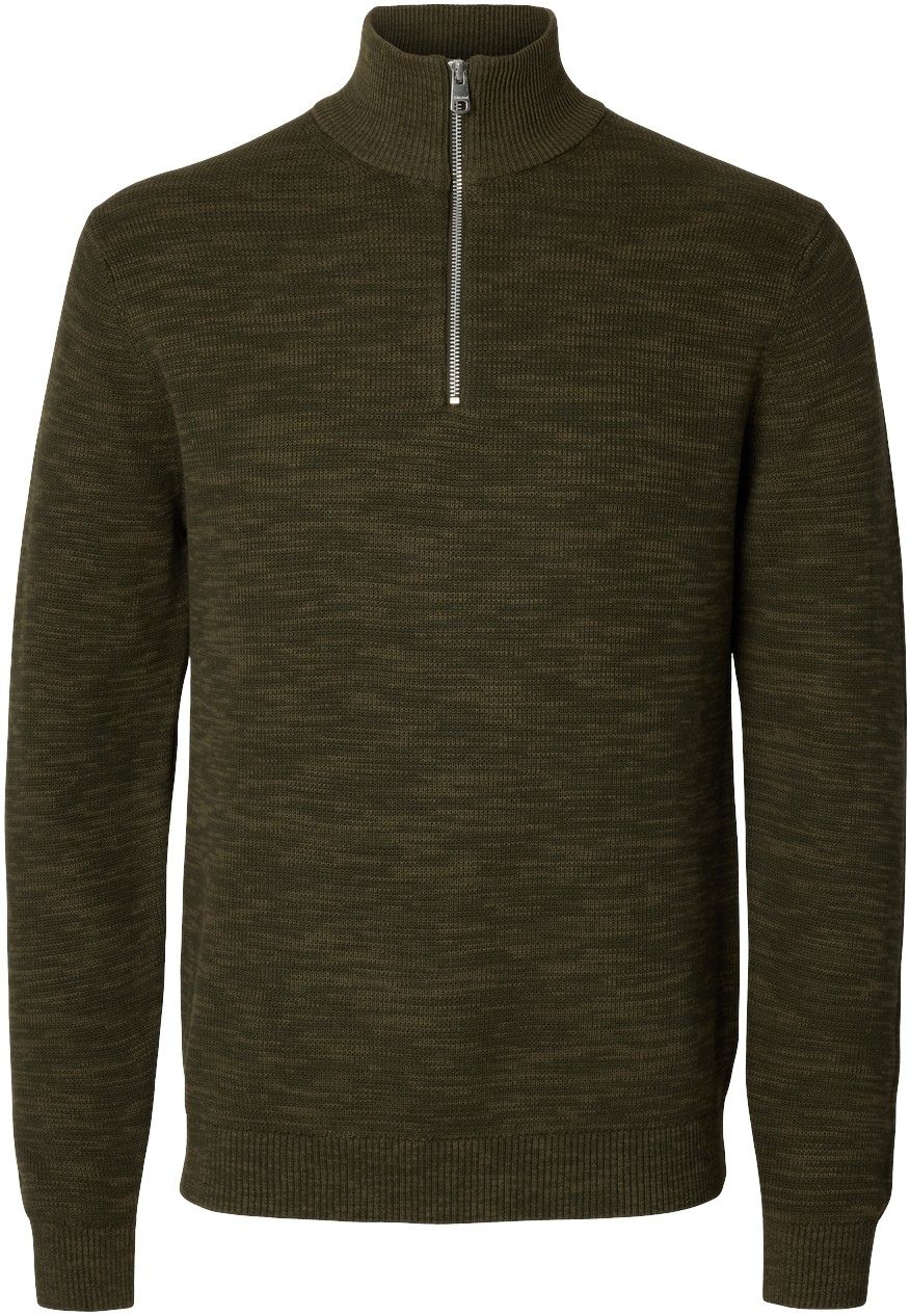 Slhdane LS Knit Structure Half ZIP