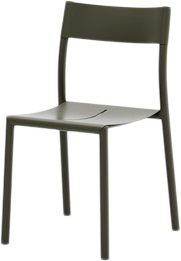 May Chair, Outdoor, Steel, Dark Green