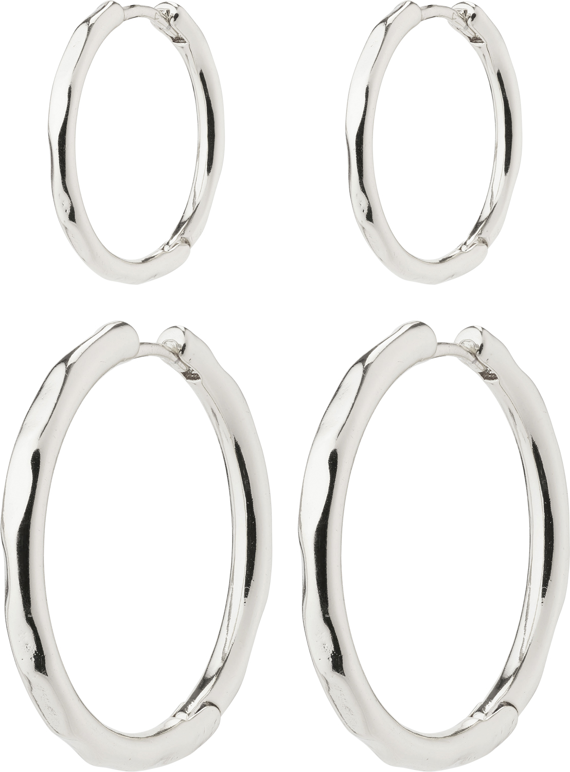 EVE Hoop Earrings 2in-1 set Silver-plated - DKK 224 - Spar 25%
